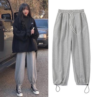 Quần Jogger Nữ- nam- Unisex Dài Ống Rộng Có Bo Rút Dây SIMPLE Ulzzang (ẢNH THẬT)