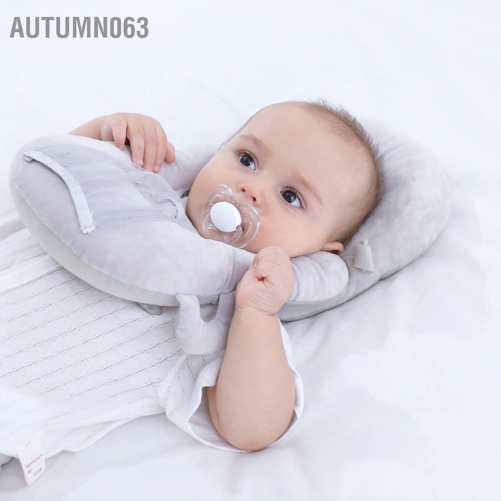 Gối cho bé bú bằng bông cotton thoáng khí Đa chức năng có thể điều chỉnh Giá đỡ bình sữa trẻ sơ sinh mới biết đi Autumn063