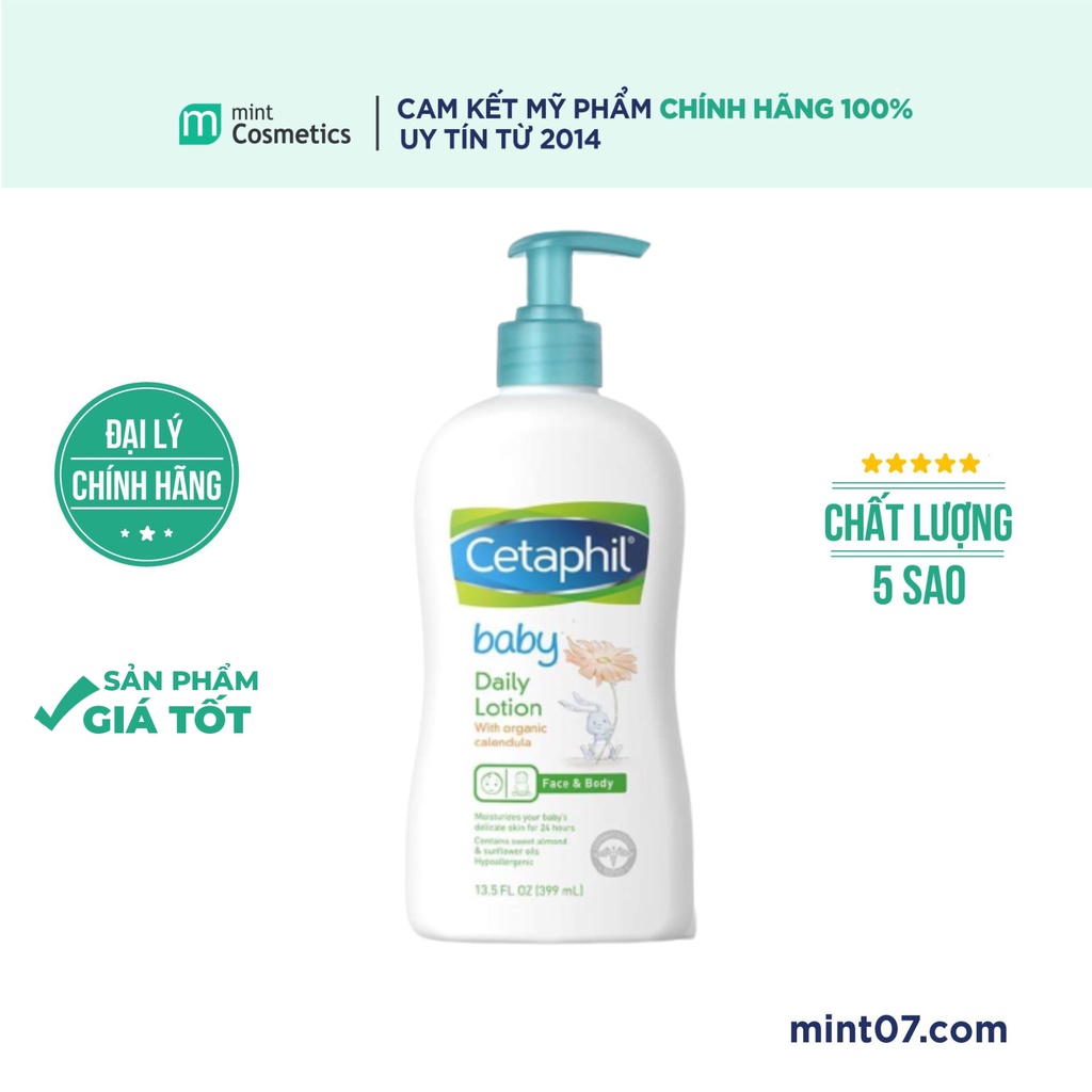 Sữa Dưỡng Cetaphil Baby Lotion With Organic Calendula 400ml