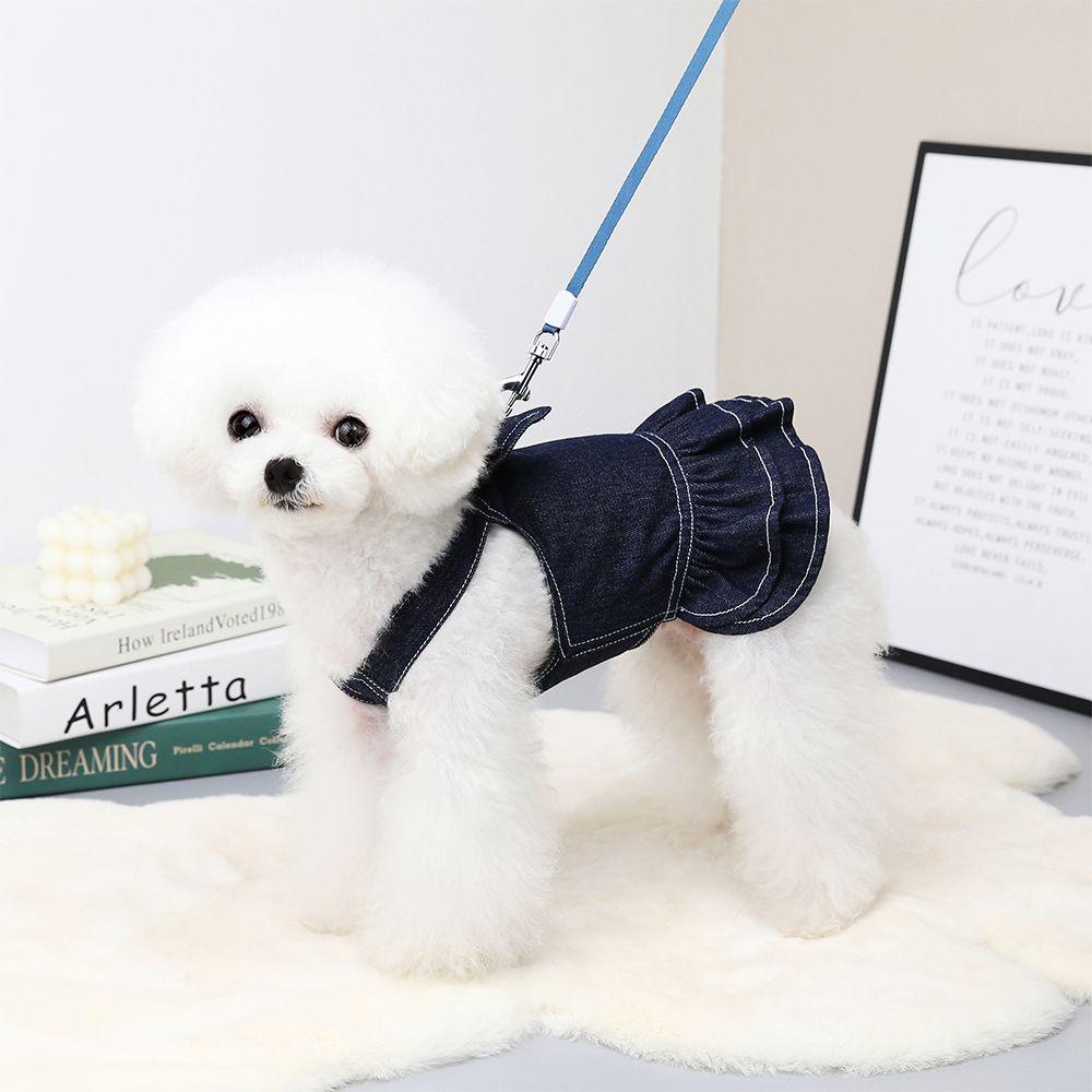 LAYOR1 Đầm Đính Nơ Cỡ Nhỏ Thiết Kế Dễ Thương Thời Trang Cho Cún Cưng