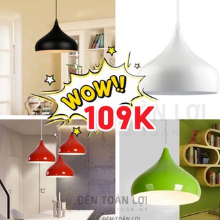 Đèn thả: Đèn trang trí quán cafe hình giọt nước D320 mm( chưa gồm bóng )
