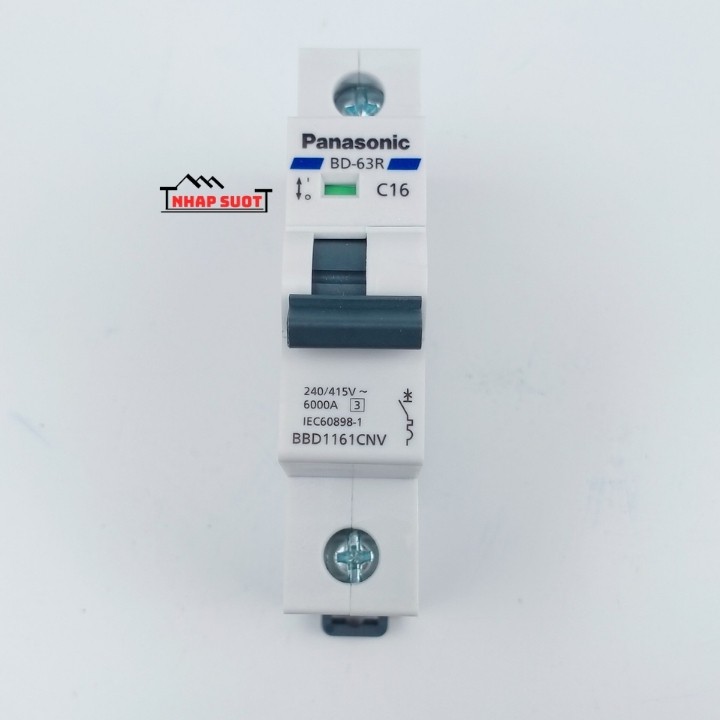 Aptomat át cài đơn Panasonic MCB tép 16A 20A 25A 32A 40A 50A 63A