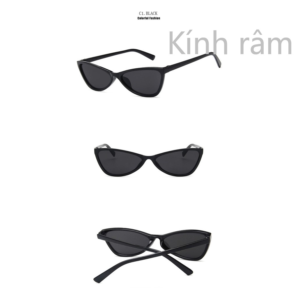 Kính mát thiết kế hình mắt mèo phong cách cổ điển dành cho phái nữ