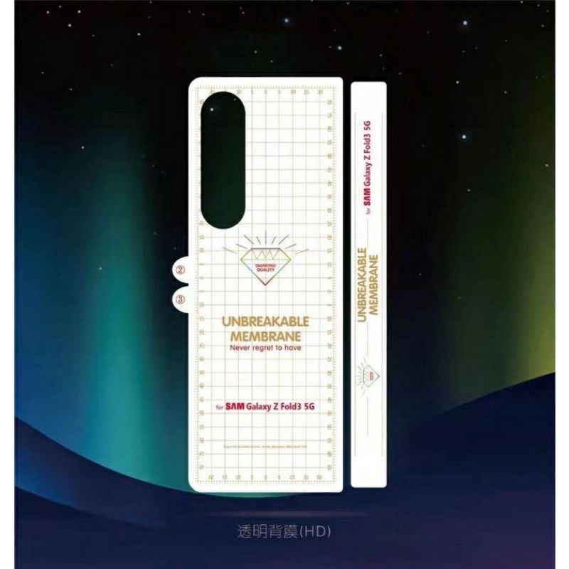 Miếng Dán PPF Trong Suốt Cho Samsung Galaxy Z FOLD3 - Mặt Trước Và Sau - Phục Hồi Trầy Xước