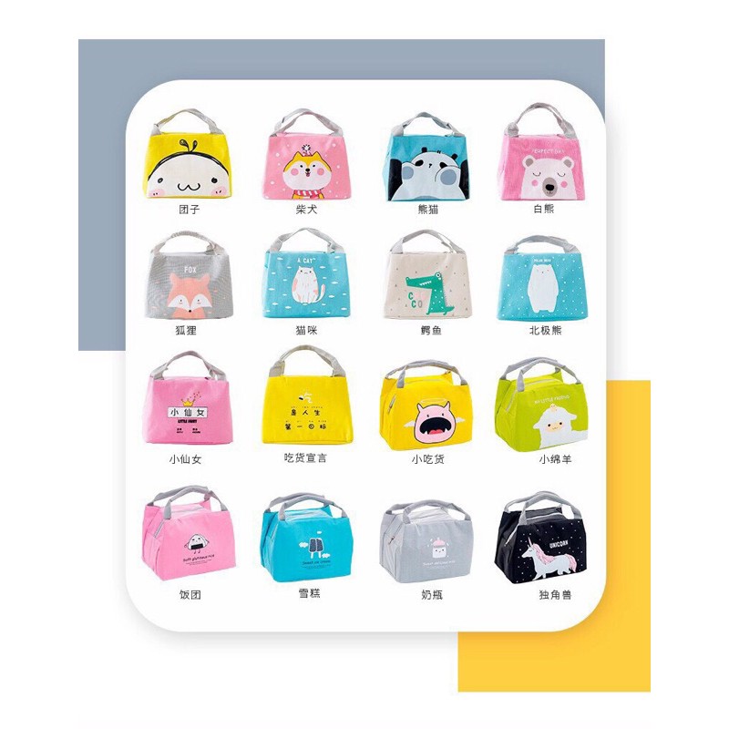 TÚI GIỮ NHIỆT MẪU MỚI TÚI ĐỰNG CƠM VĂN PHÒNG NHIỀU MÀU CỰC ĐẸP ( giao ngẫu nhiên)