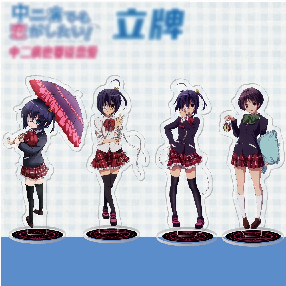 Standee IN HÌNH Chuunibyou demo Koi ga Shitai! Tuổi mới lớn mộng mơ tượng acrylic anime mica chibi trưng bày