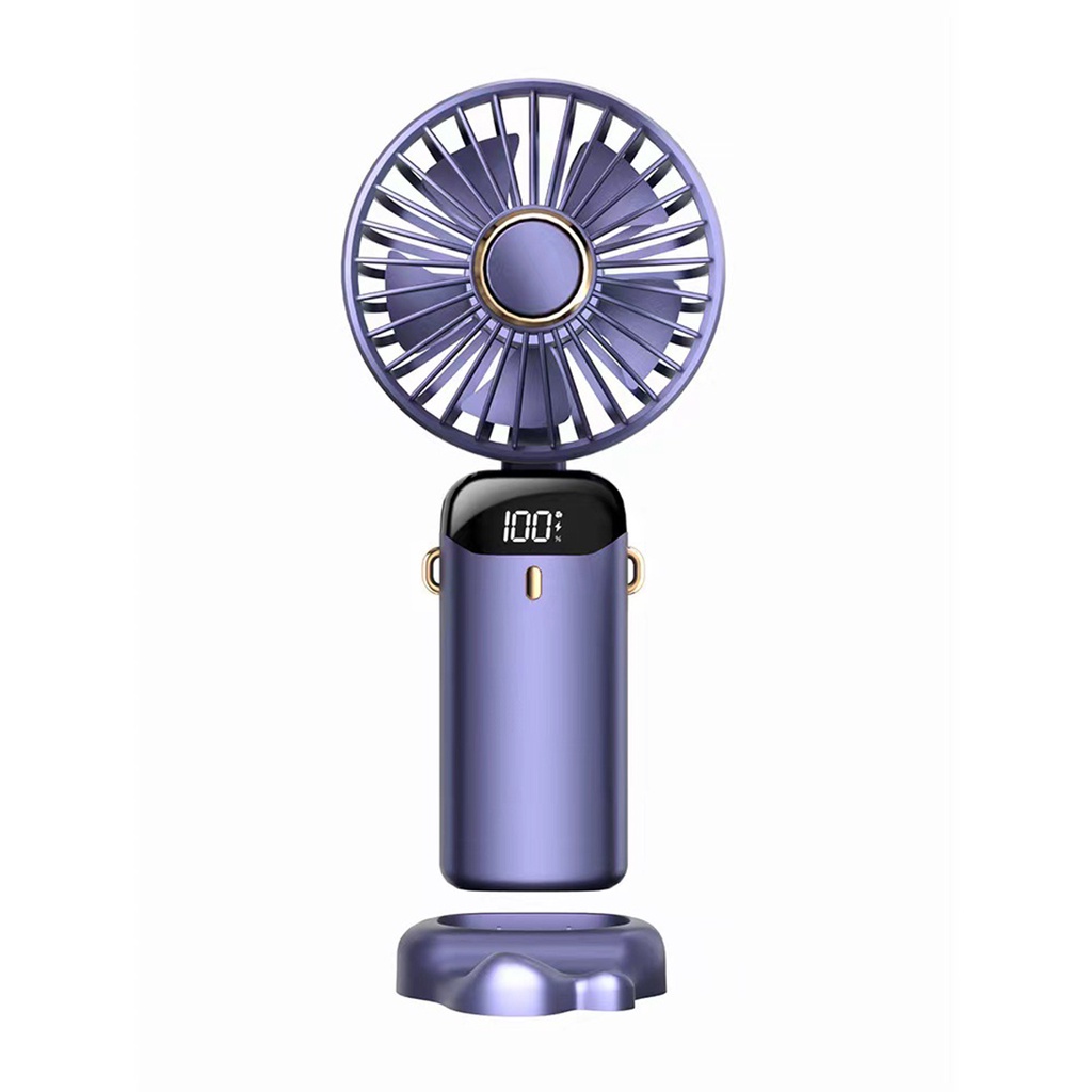 Quạt Cầm Tay USB Mini 5 Tốc Độ Gió Mạnh 3000mAh 90° Điều Chỉnh Cho HomeQM-3C1-SZCYC22