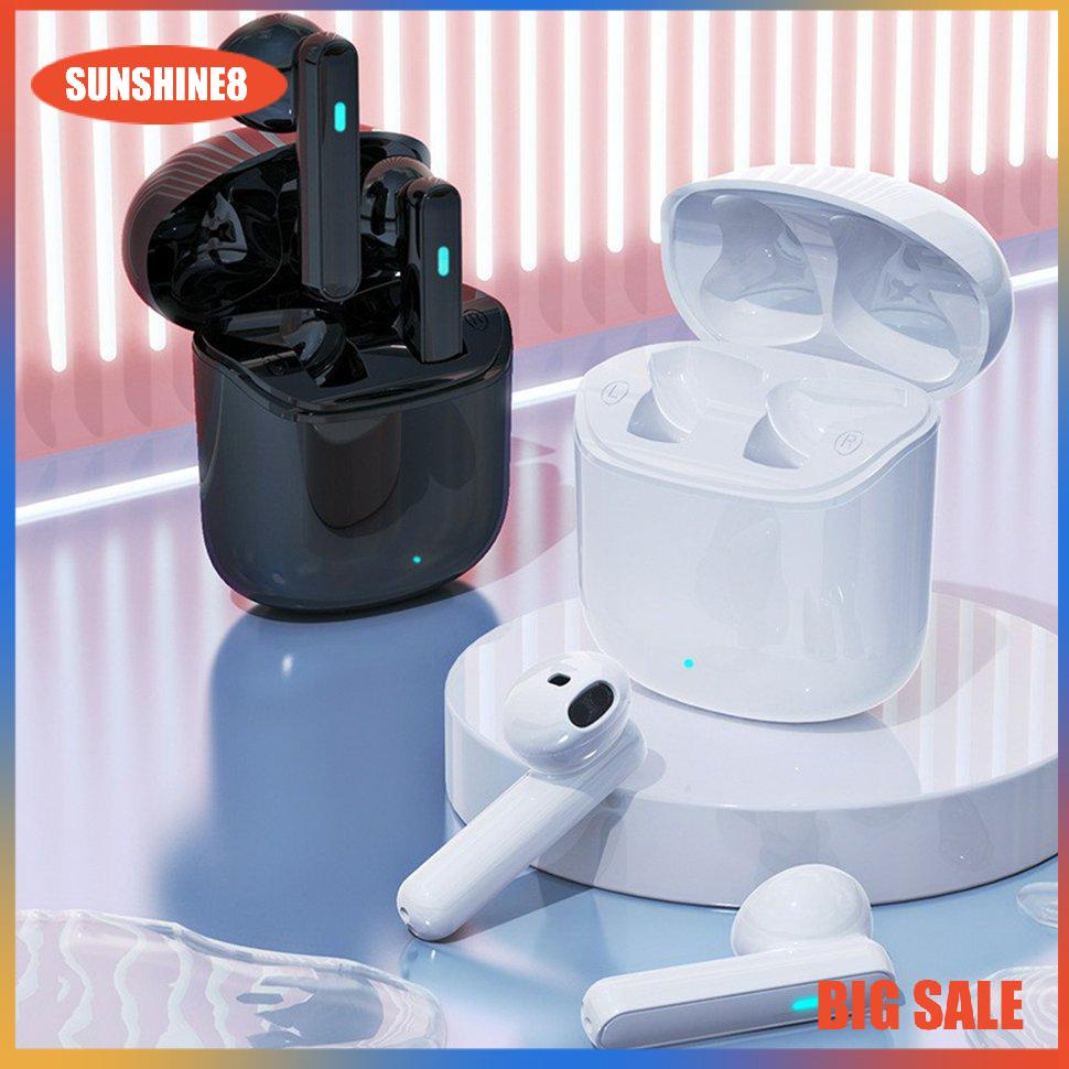 【SUN】Wireless Earbuds Compact Stereo Earphones Dual In Ear Touch Control Earbuds