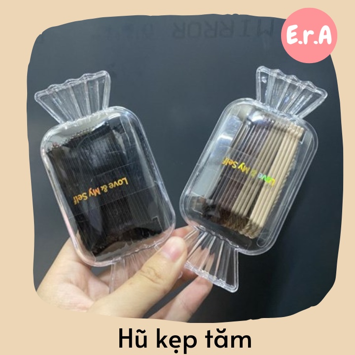 Bộ Sưu Tập Hộp Thun, Túi Đựng Thun Cột Tóc Cute ERASHOP 077837 - Thun Co Giãn, Nhiều Màu, Rẻ Đẹp