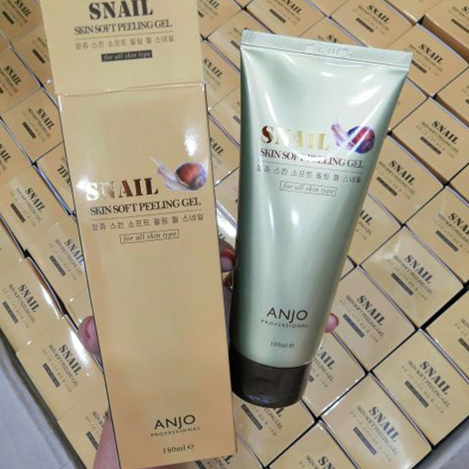 Tẩy tế bào chết Anjo Snail Skin Soft Peeling Gel 180ml Hàn Quốc QM Beauty