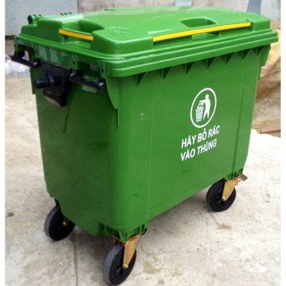 Thùng rác nhựa HDPE 660L