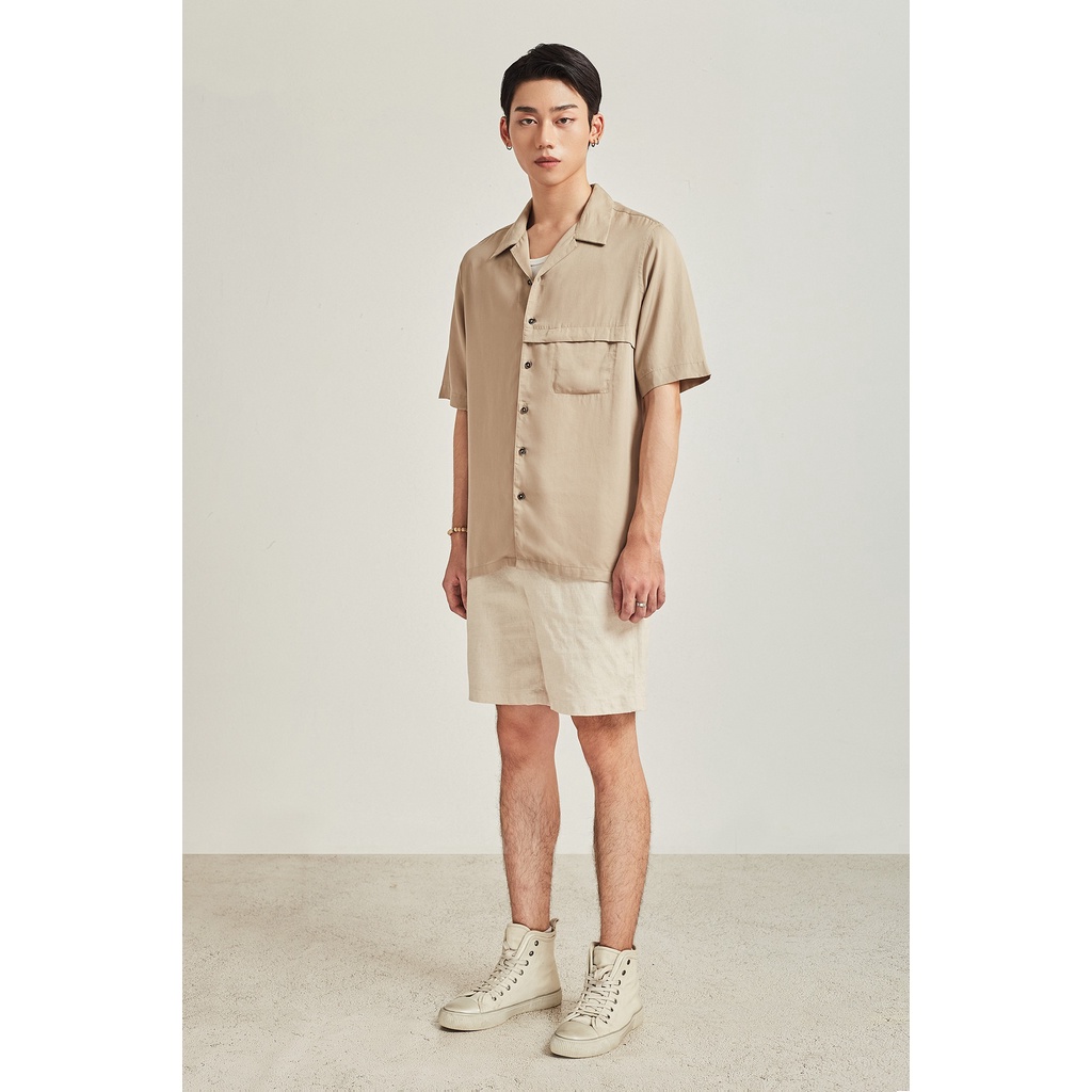 Áo Sơ Mi Ngắn Tay Nam HIGHWAY MENSWEAR Harold Cuban Shirt | BigBuy360 - bigbuy360.vn