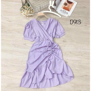 Đầm đuôi cá dây rút sang chảnh. dễ thương