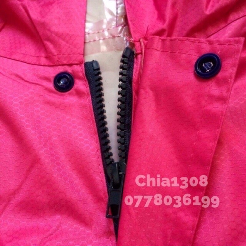 Áo mưa dây kéo vẩy cá