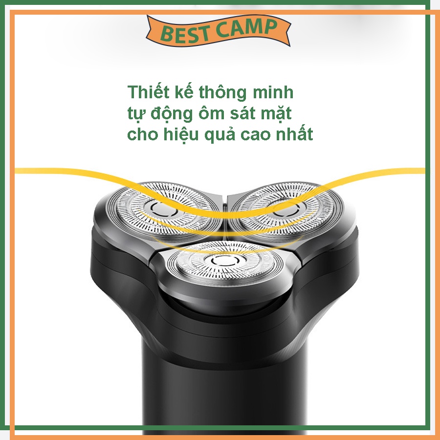 Máy Cạo Râu Chuyên Nghiệp 3 Lưỡi Xiaomi Mijia S300 Kháng Nước Chuẩn IPX7 Hàng Chính Hãng Bảo Hành 12 Tháng