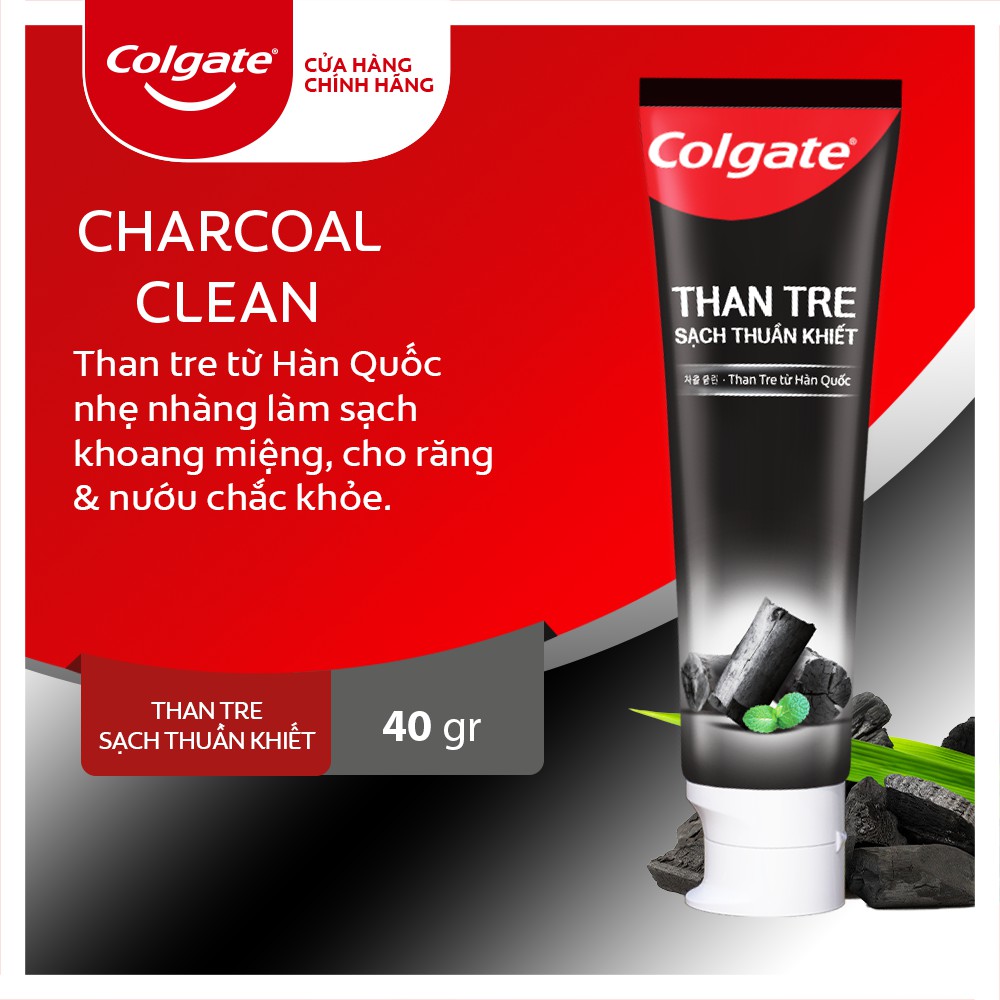 [HB Gift] Bộ 5 kem đánh răng Colgate thiên nhiên từ than tre Hàn Quốc 40g