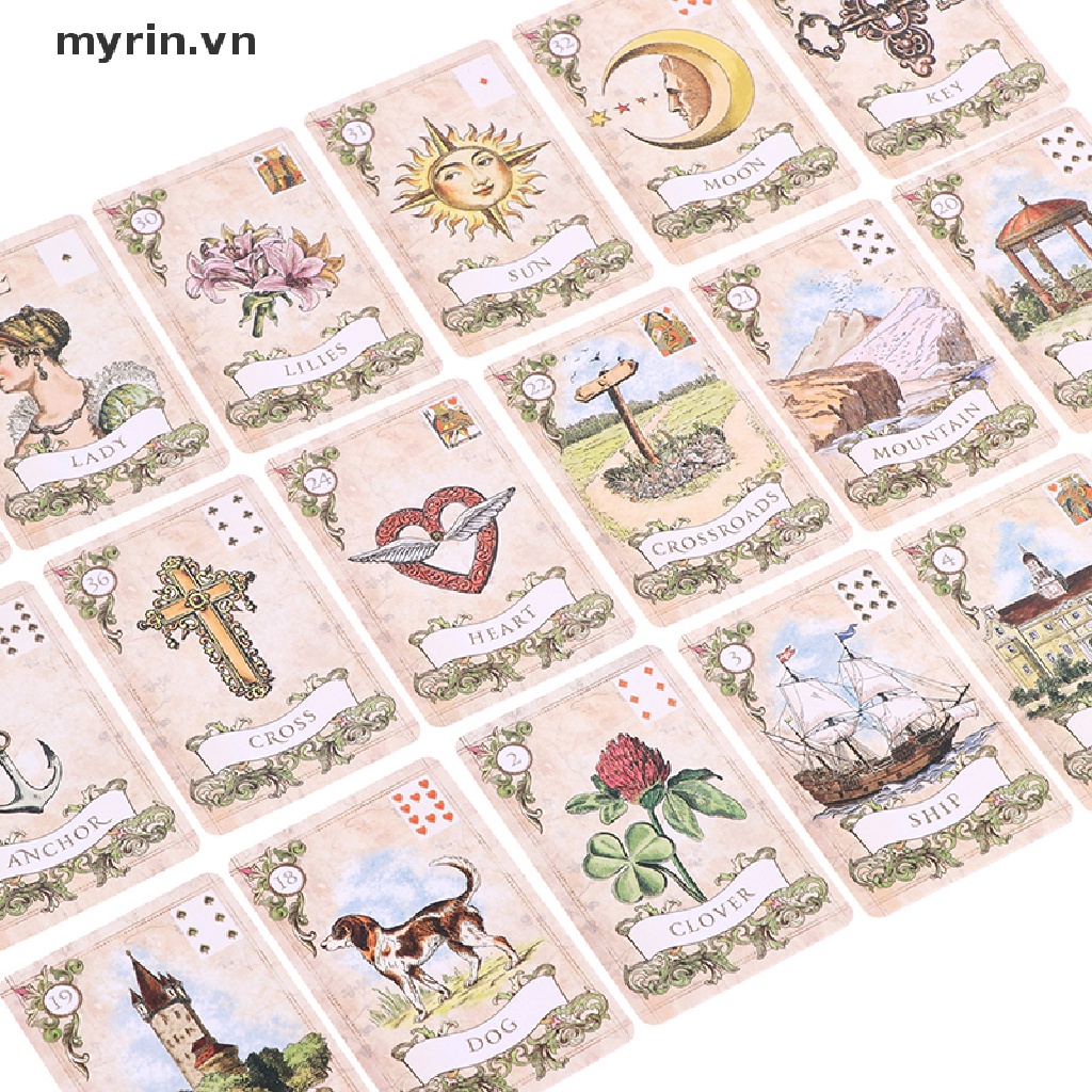 Bộ Thẻ Bài Tarot In Hình Lenormand Oracle