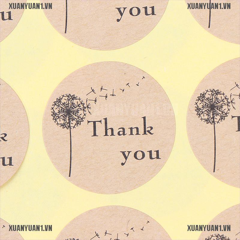 [XUANYUAN1] 120 Miếng Dán Niêm Phong Quà Tặng In Chữ thank you