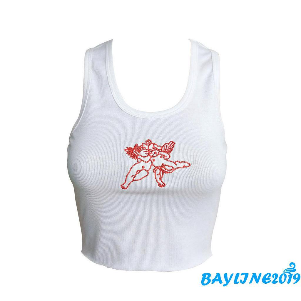 Áo Lửng Hai Dây Thêu Họa Tiết Quyến Rũ Dành Cho Nữ