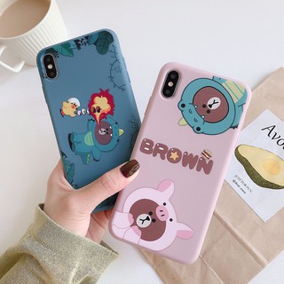 [ IPHONE ] Ốp Lưng Silicon Gấu Brown - A002