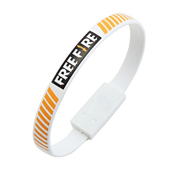 Free Fire Speed Data Cable Charging Bracelet type C Official White