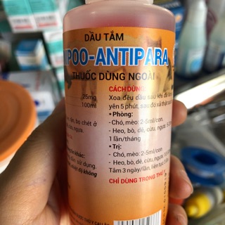 Sữa tắm chó Shampo đỏ đặc trị ve. [100ml/ 21k]