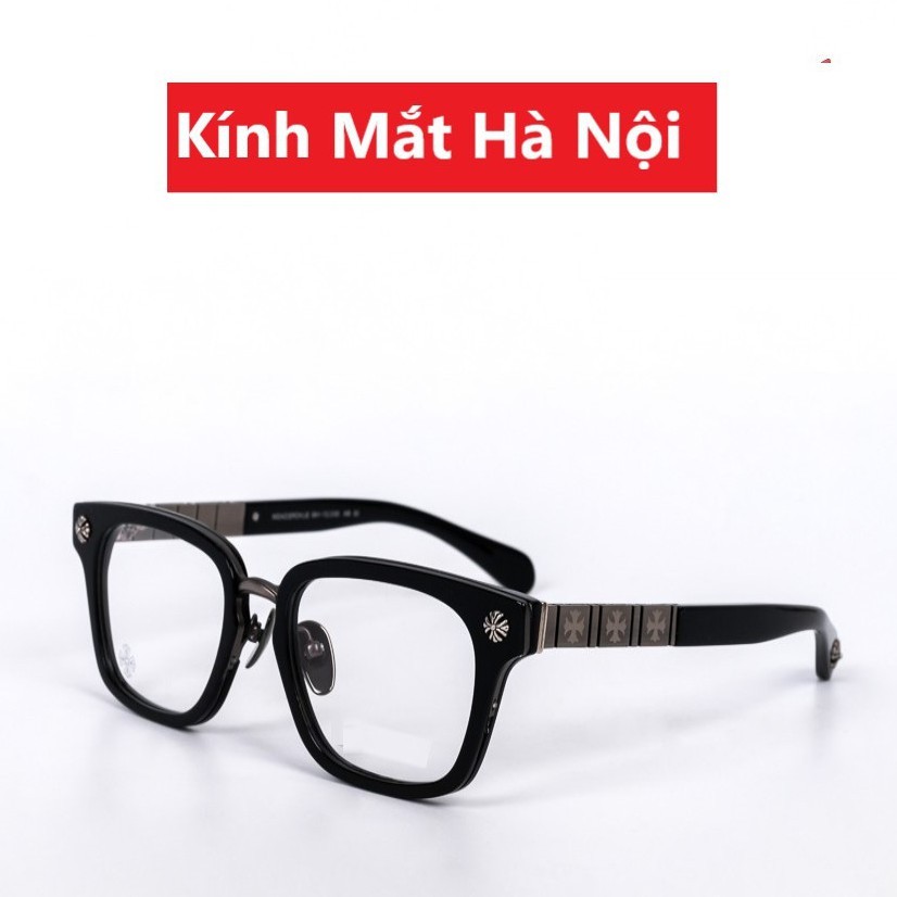 [Mã FARSSTGRE giảm 5K đơn bất kỳ] Gọng Kính cận nam nữ chrome heart - gọng kính bạc xu hướng thời trang 2021