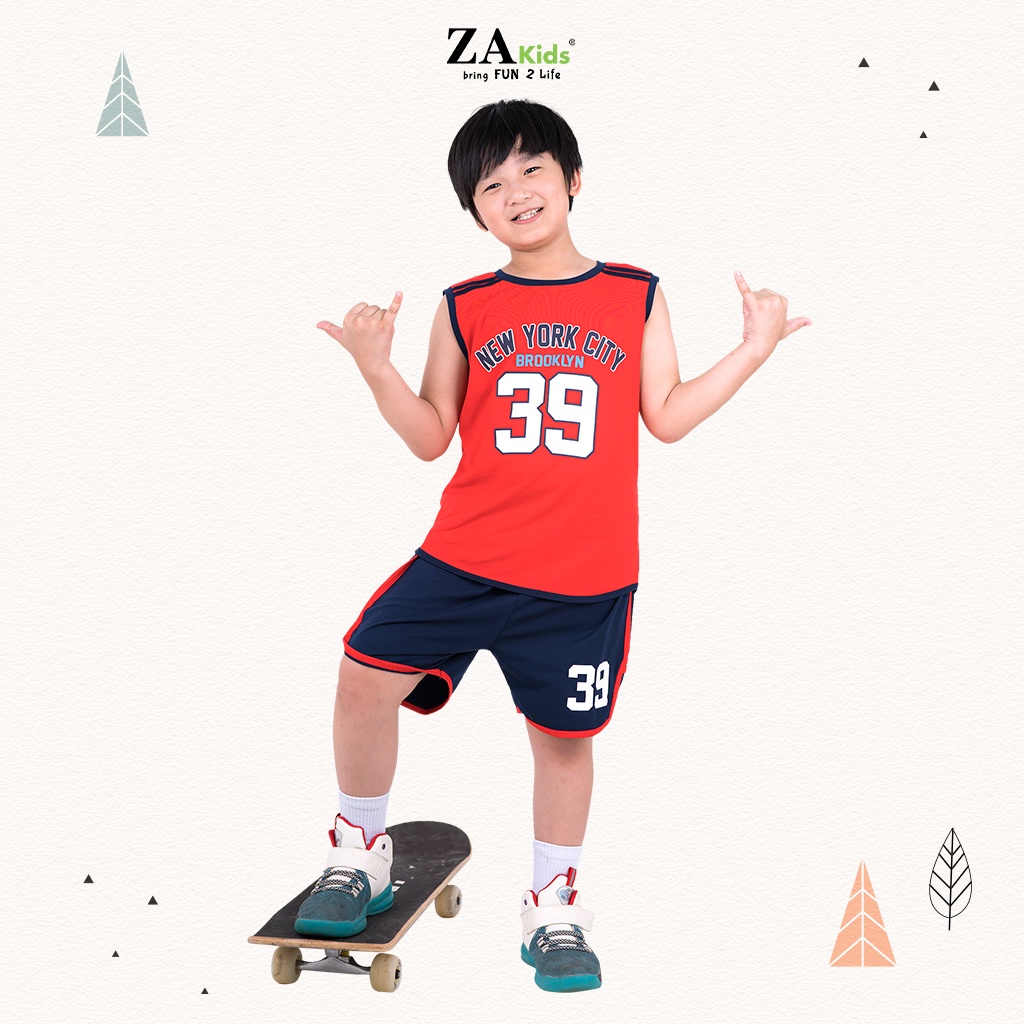 Bộ Quần Áo Thun Ngắn Tay Bé Trai  ZA KIDS ZA22172SN