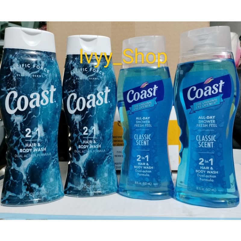 Sữa tắm gội Coast Classic Scent chai 532ml của Mỹ