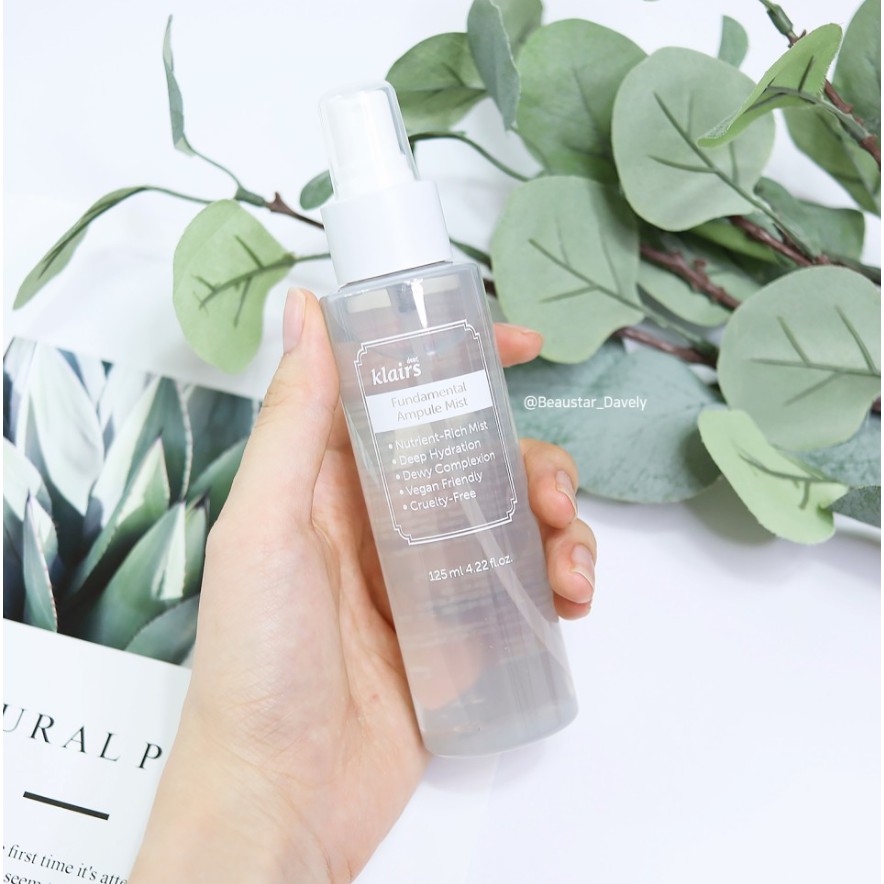 Xịt Khoáng Dưỡng Ẩm Làm Dịu Da Chống Oxy Hóa Klairs Fundamental Ampule Mist 125ml | BigBuy360 - bigbuy360.vn