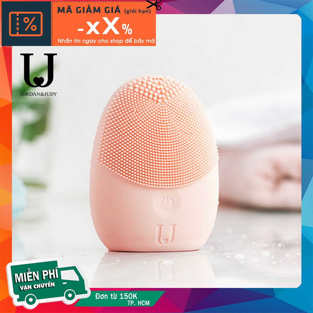 Máy Rửa Mặt Massage JORDAN & JUDY VC001 Dùng Pin AAA Bền Bỉ Lông Silicon 2 Mặt Mềm Mại MINISO