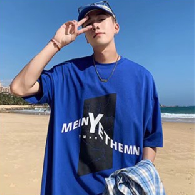Áo Thun Dáng Rộng In Chữ Phong Cách Hip Hop Đường Phố Nhật Bản Thời Trang Mùa Hè Cho Nam Cỡ Lớn M-8XL