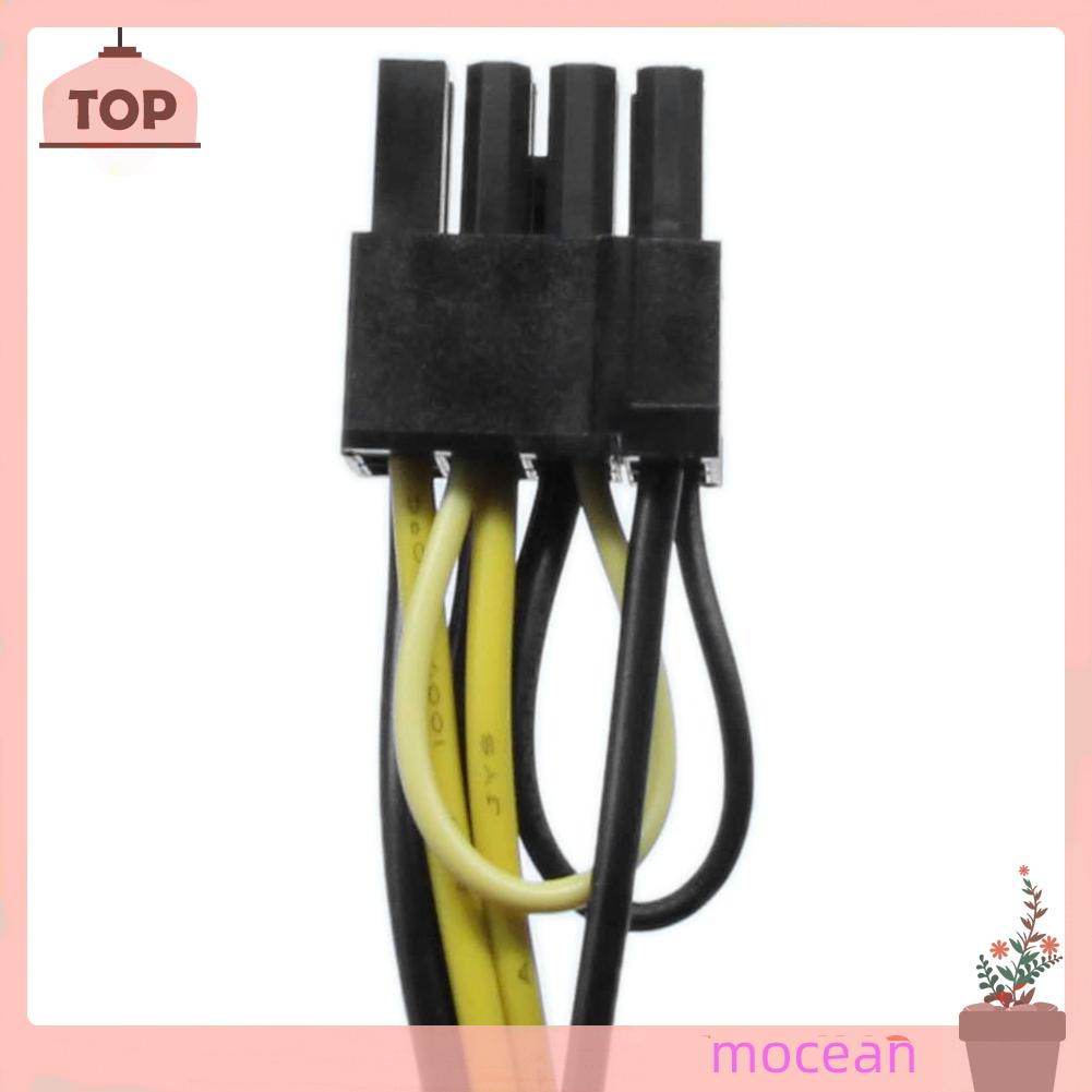 Mocean Dây Cáp Nguồn 8 Inch 15 Pin Sata Male Sang 8 Pin (6 + 2) Pci-E Thẻ