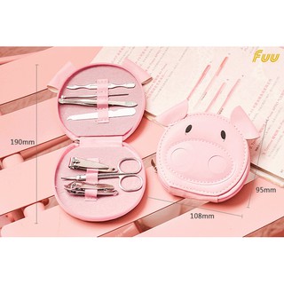 Bộ cắt móng tay nhỏ lợn hồng