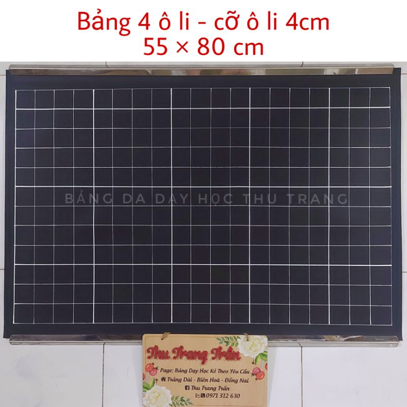 ✅ Bảng 4 ôli - cỡ ôli 4cm - KT 55×80cm - ko nẹp