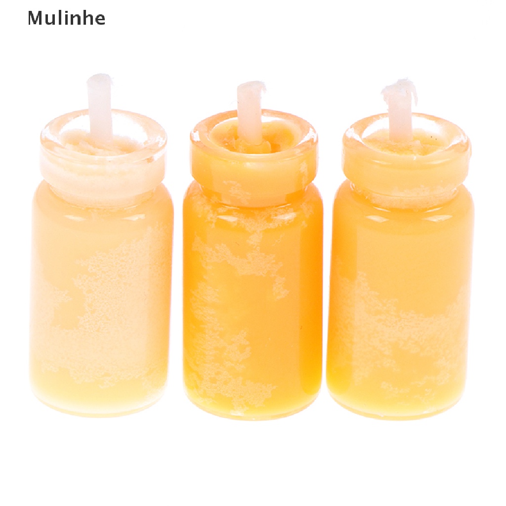Set 1 / 3 Nến Mini Tỉ Lệ 1 / 12 Dùng Để Trang Trí Nhà Búp Bê