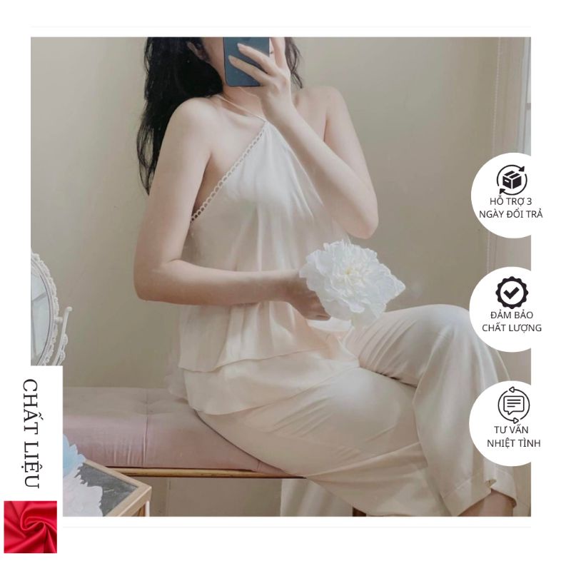 Yếm Lụa Mặc Nhà Siêu Xinh,Sét Yếm Lụa Mặc Đi Biển Sang Chảnh