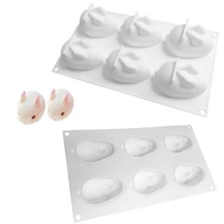 Khuôn silicon làm bánh thỏ ngọc