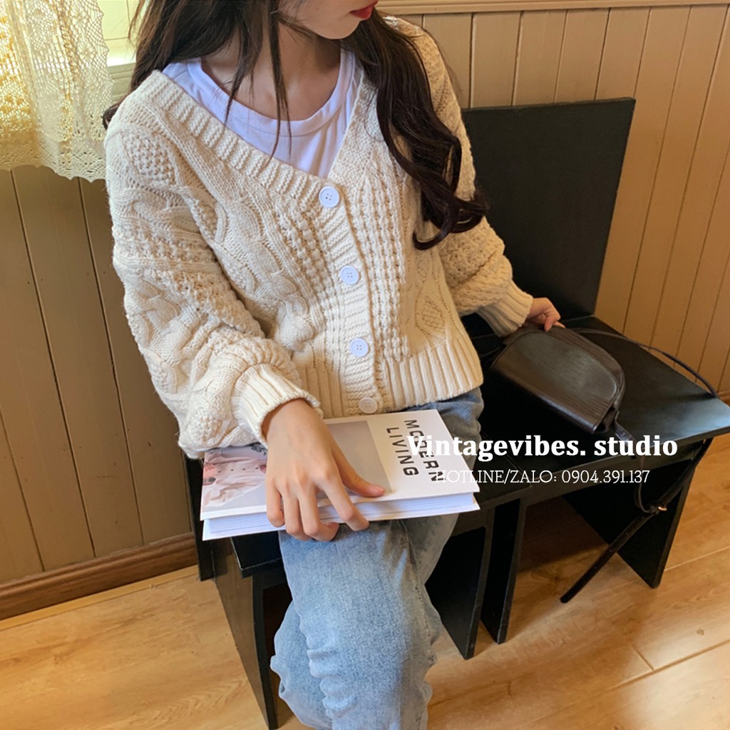 🚛[FREESHIP] Áo khoác cardigan len thừng Ulzzang (hàng QC) - ẢNH THẬT | BigBuy360 - bigbuy360.vn