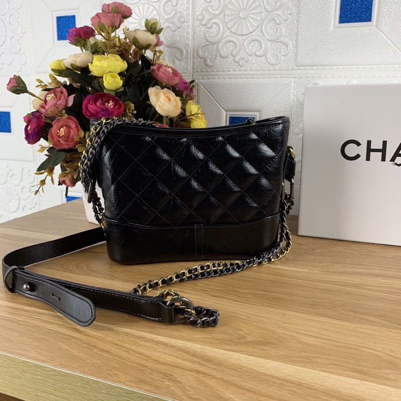 Túi xách Chanel Gabrielle màu đen size 20cm (có sẵn)