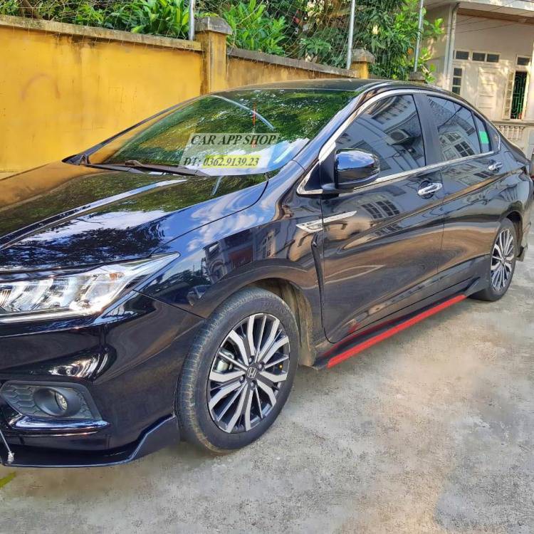 Lip Hông Lip Sườn Honda City Màu Đen Viền Đỏ