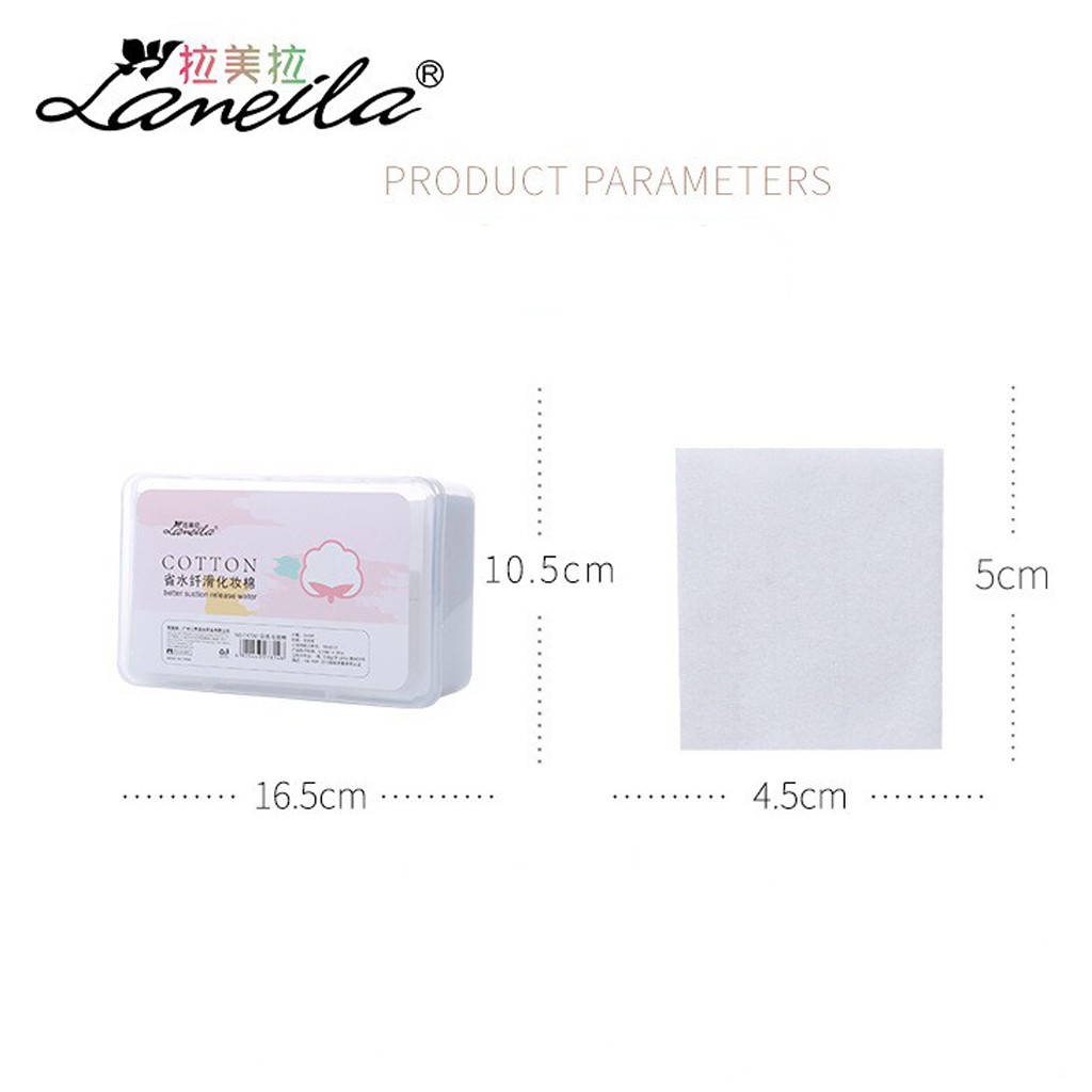 Bông tẩy trang Lameila nội địa Trung - Đủ loại - Lameila 1000 miếng, Lameila 222 miếng và Lameila 50 miếng