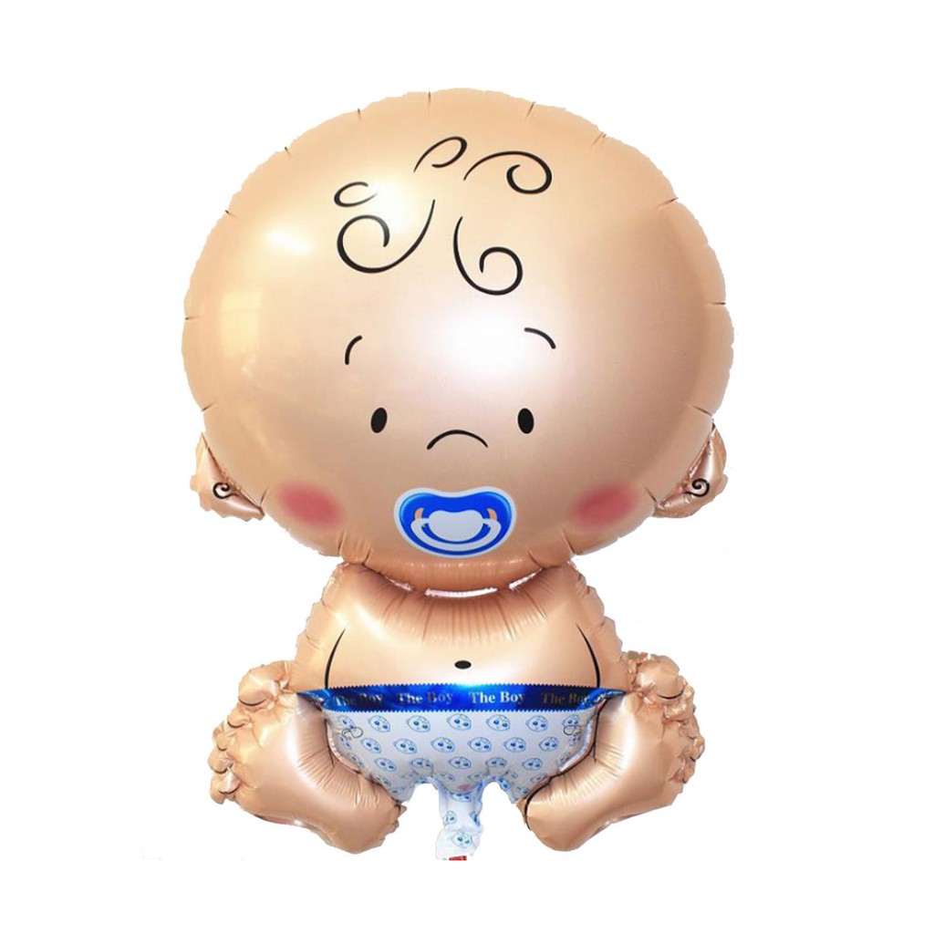 Bong bóng kiếng 30-45cm em bé bình sữa ngựa bập bênh bàn chân gấu vẫy tay xe nôi Foil Balloon  Baby