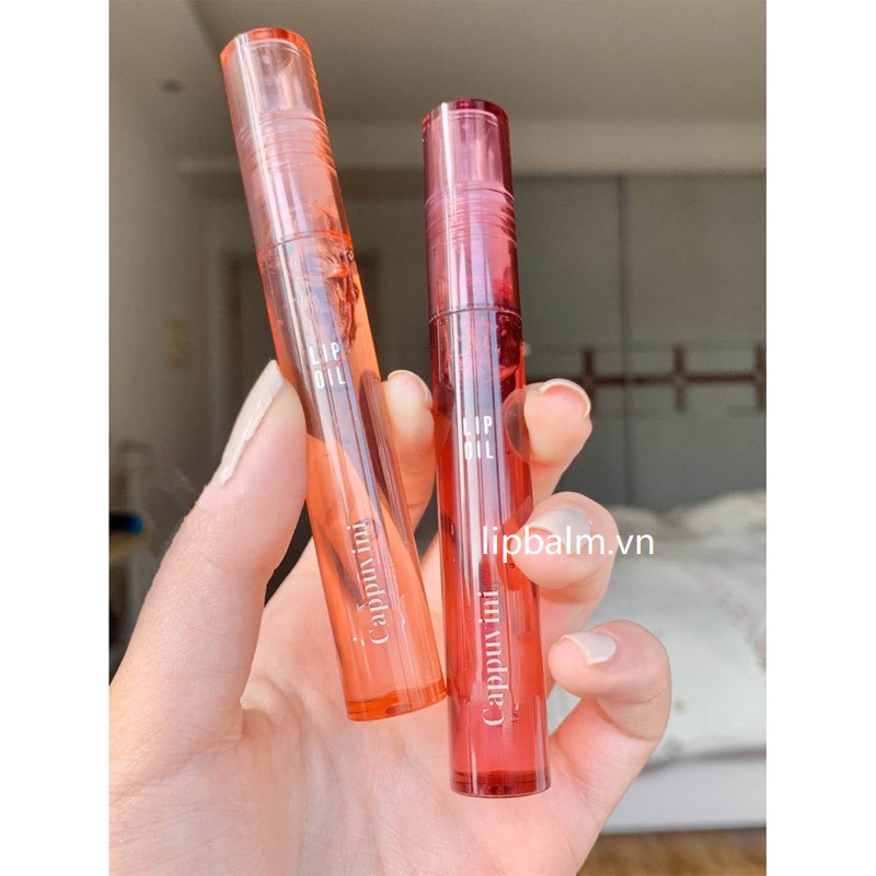 [Hàng mới về] Son bóng trong suốt dưỡng ẩm kéo dài Cappuvini | BigBuy360 - bigbuy360.vn