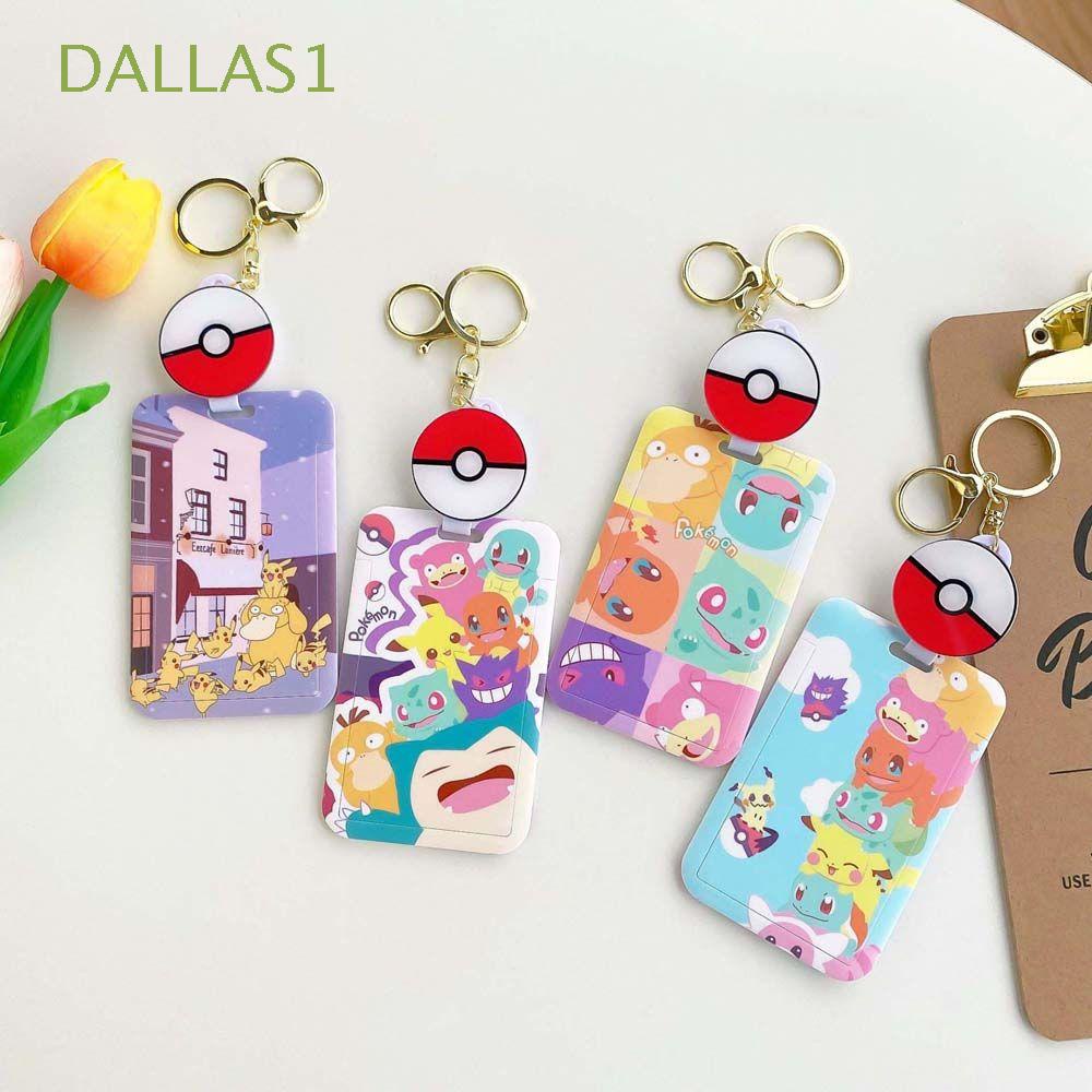 Ví Đựng Thẻ Tín Dụng / Thẻ ID In Hình Pokemon DALLAS1 Có Móc Khóa
