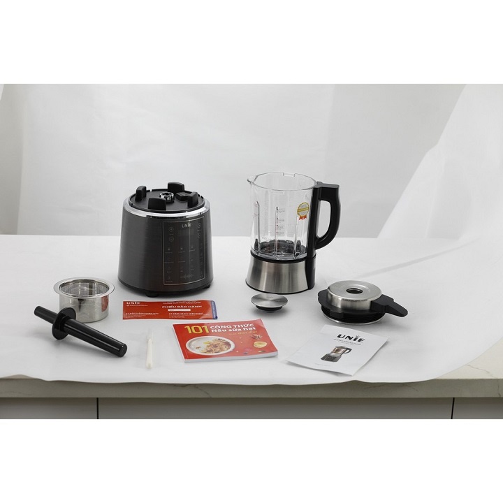 Máy làm sữa hạt đa năng 1800W với 10 chức năng chất liệu INOX 304 cao cấp UNIE - V6S