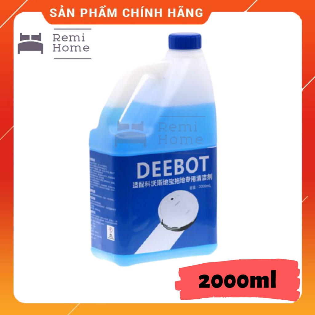 [Chính hãng] Nước lau sàn chuyên dụng Ecovacs Deebot (Bình 2L) dùng cho Robot hút bụi lau sàn - Hàng