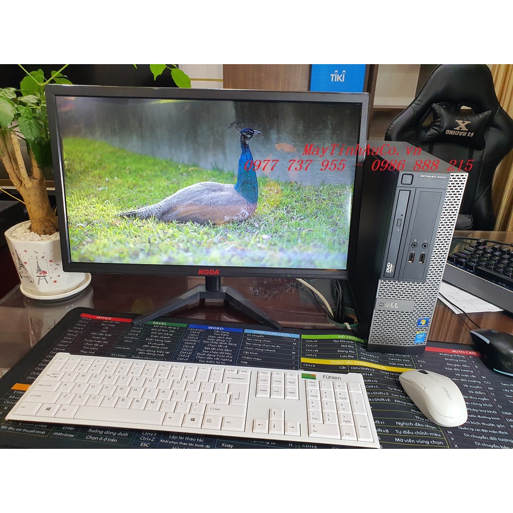 Bộ máy tính để bàn ( PC ) Đồng bộ dell i5 / 8G / SSD 256G , Màn hình 22 inch full HD( full ) ,Bảo hành 2 năm Chính hãng