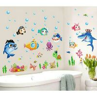 Combo 4tranh decal dán tường cực chất cho bé