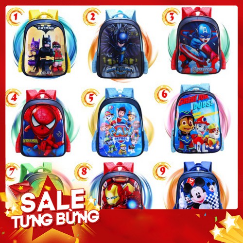 -Hàng nhập khẩu Ba lô siêu anh hùng cho bé mẫu giáo, học sinh cấp 1 siêu nhẹ, chống thấm nước Liên hệ mua hàng 084.209.